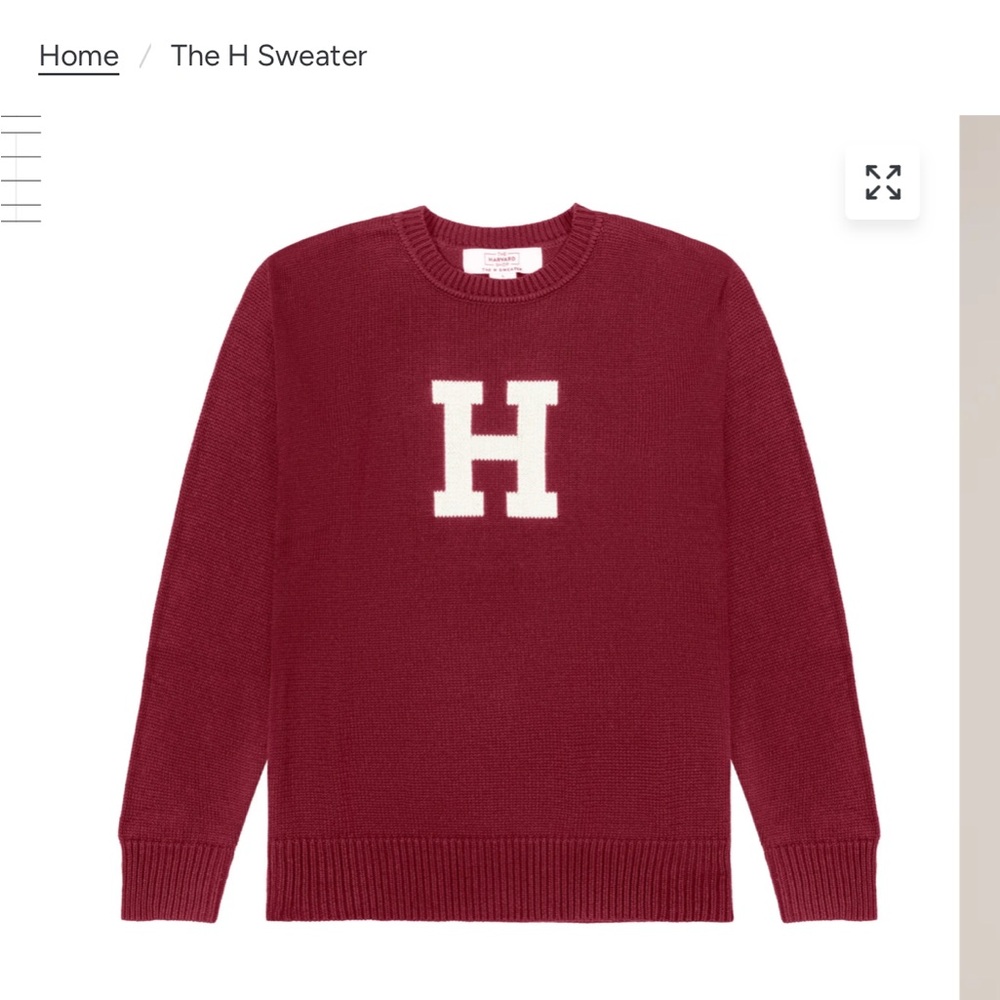 Harvard Shop H Sweater in Red